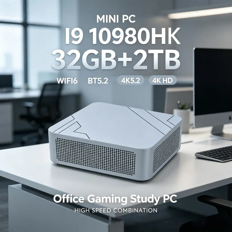 Paradisiacal 2026 Shining Kestrel MINI PC Kitted With Core I9 10980HK Profuse RAM 1TB SSD WIFI 6 BT5.2 4K HD Unstuttered view 4