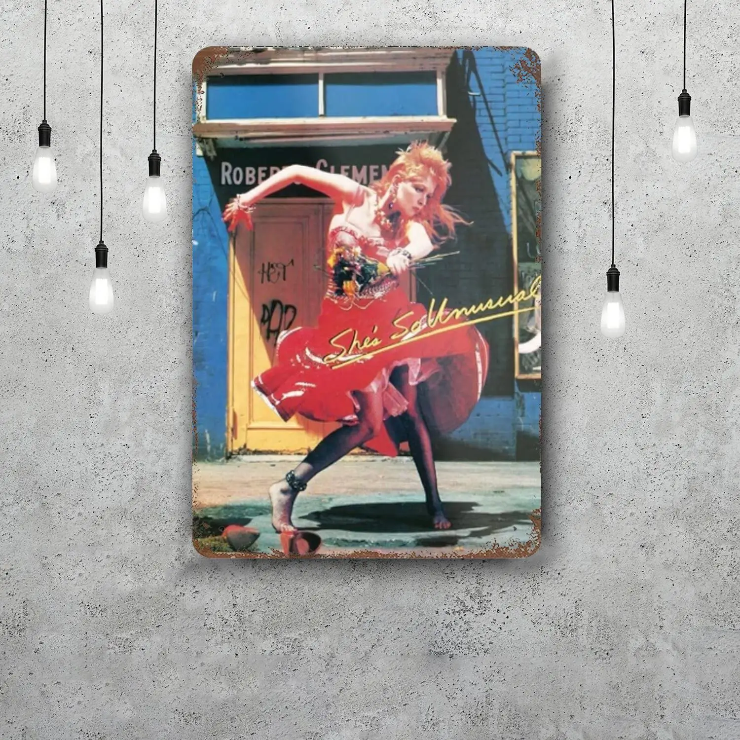 cindy lauper Decor Vintage Metal Signs Tin Signs Captain Poster Decor for Bar Pub Club Man Cave Wall Decoration