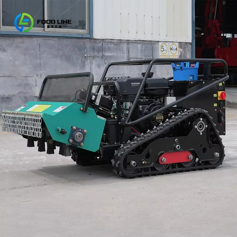 Customized High Quality Grade 4-Stroke/2-Stroke Wireless Remote Control Tracked Oil Electricity Lawn Mower 80cm Mowing Width