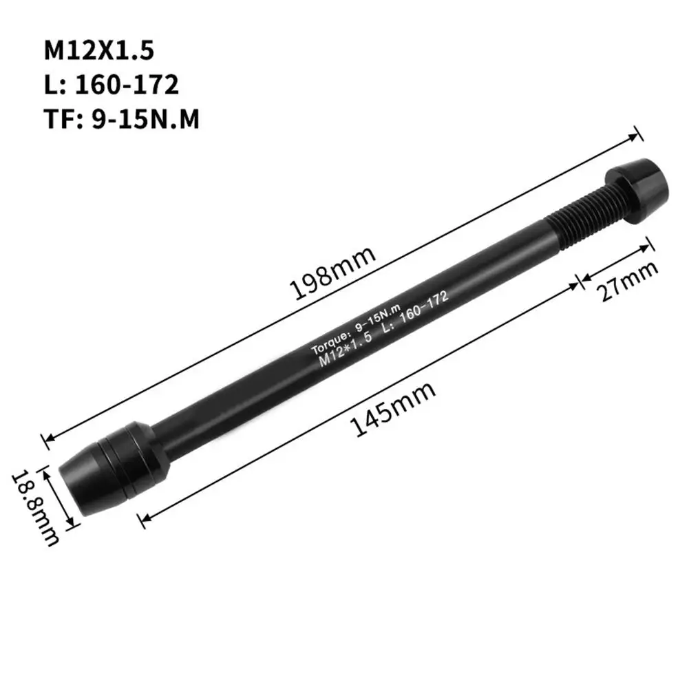 Bike Training Mountain Bike Axle Bike Trainer Axle Lightweight Practical To Use Adjustable Width CNC Precision Machining