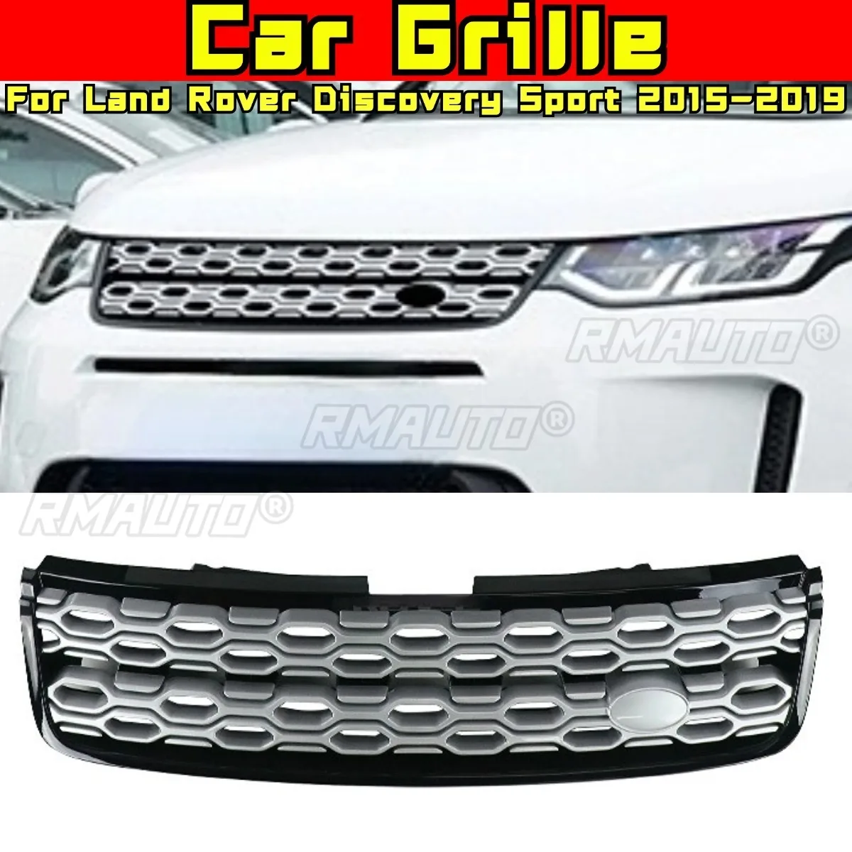 

For Land Rover Discovery Sport 2015-2019 Car Accessories Car Grille Grill Front Bumper Lip Splitter Diffuser Spoiler