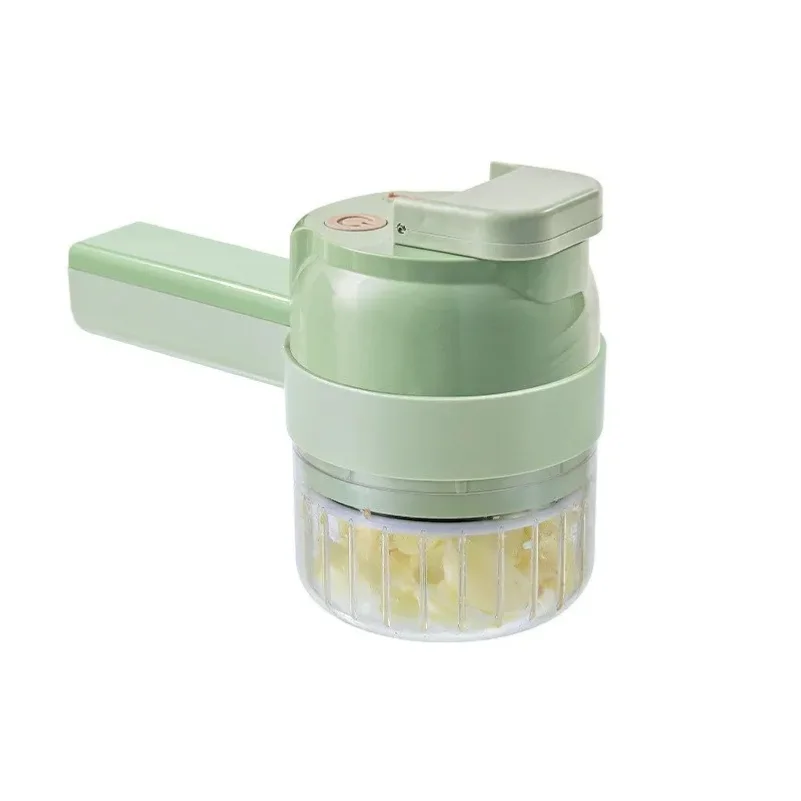 4 IN 1 Home Kitchen Electric Vegetable Cutter Food Peel Slicer Handheld Wireless Garlic Masher Food Chopper Meat Grinder 6