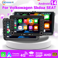 7'' 8'' 9'' Car Radio Android 14 Auto carplay 2 DIN For VW Amarok SKODA Fabia Limousine Roomster SEAT Altea Multimedia player