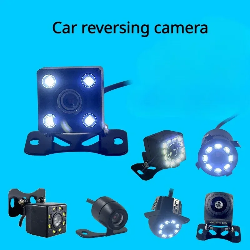 Universal Car 12LED High Definition Night Vision Reversing 8LED Rear View Camera Monitoring CCD Chip 4LED Lights