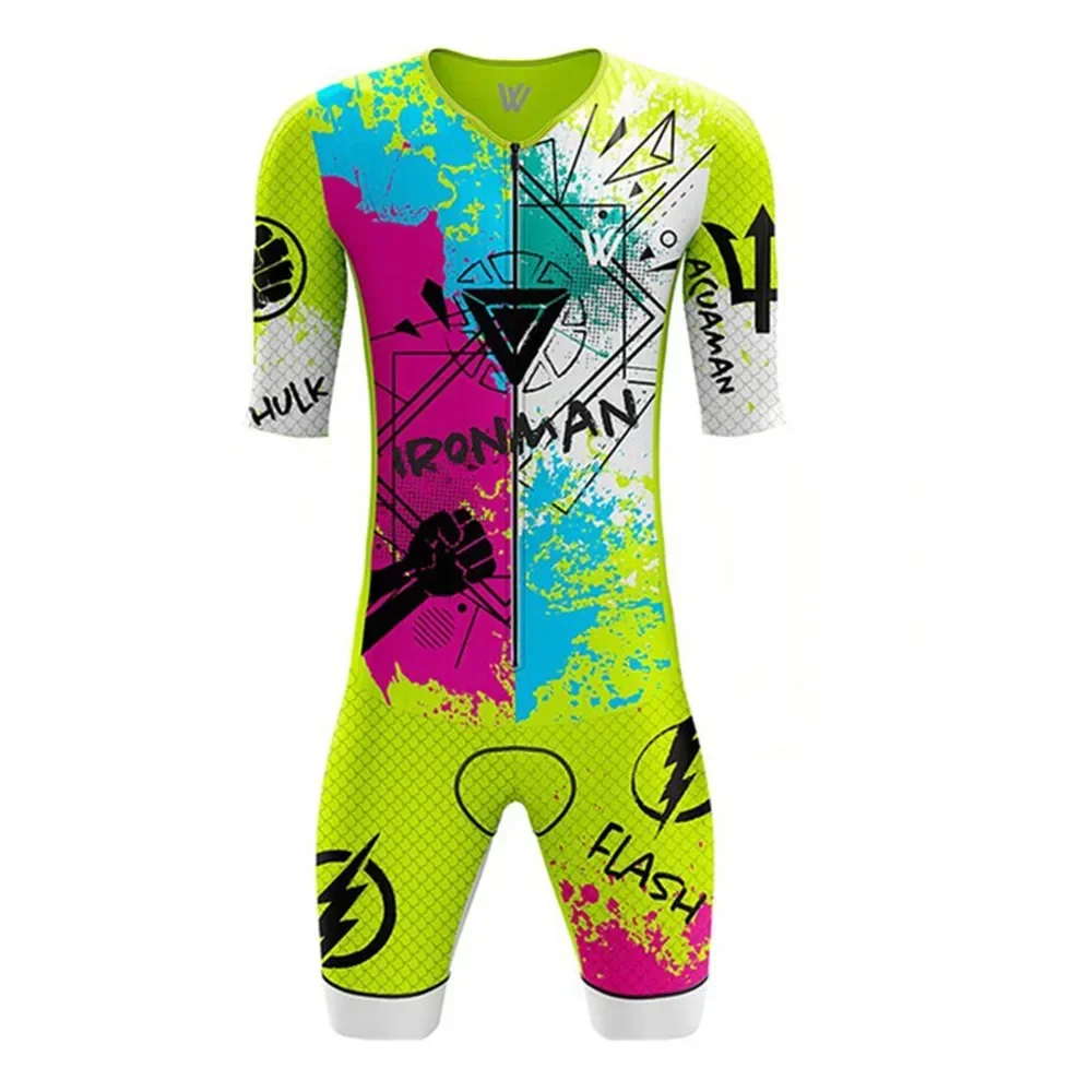 Vvsportsdesigns 2022 Man Triathlon Skinsuit Cycling Short Sleeve Swimwear Custom Bike Jersey Clothes Jumpsuit Ropa Ciclismo Suit view 4
