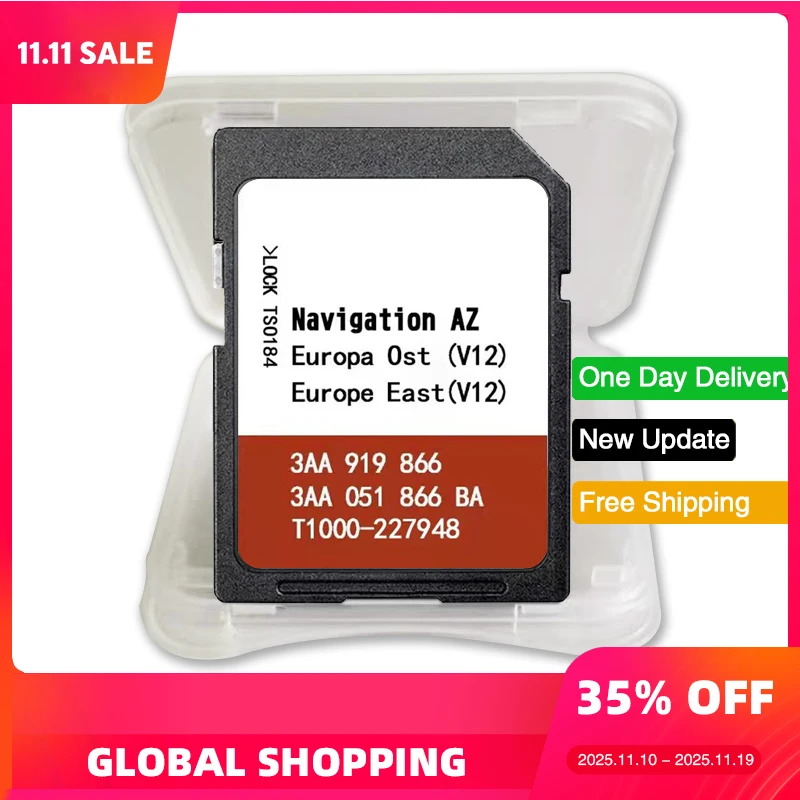 

OST RNS315 Full Version SD Card Map Navigation for VW AZ V12 East Europe Navi Sat Nav