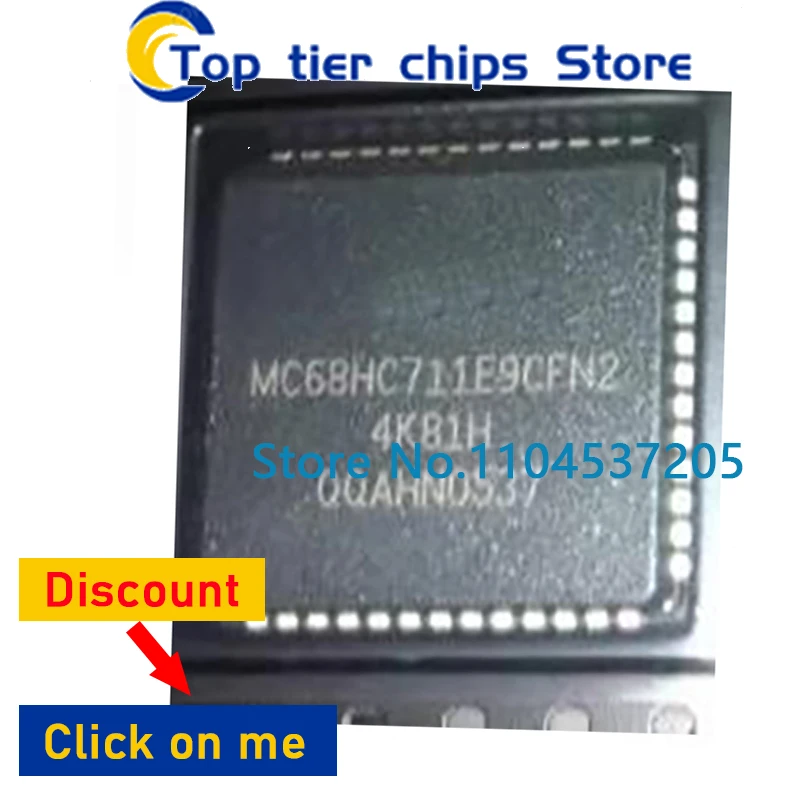 

1pcs/lot MC68HC711 MC68HC711E9CFN2 PLCC-52 100% NEW