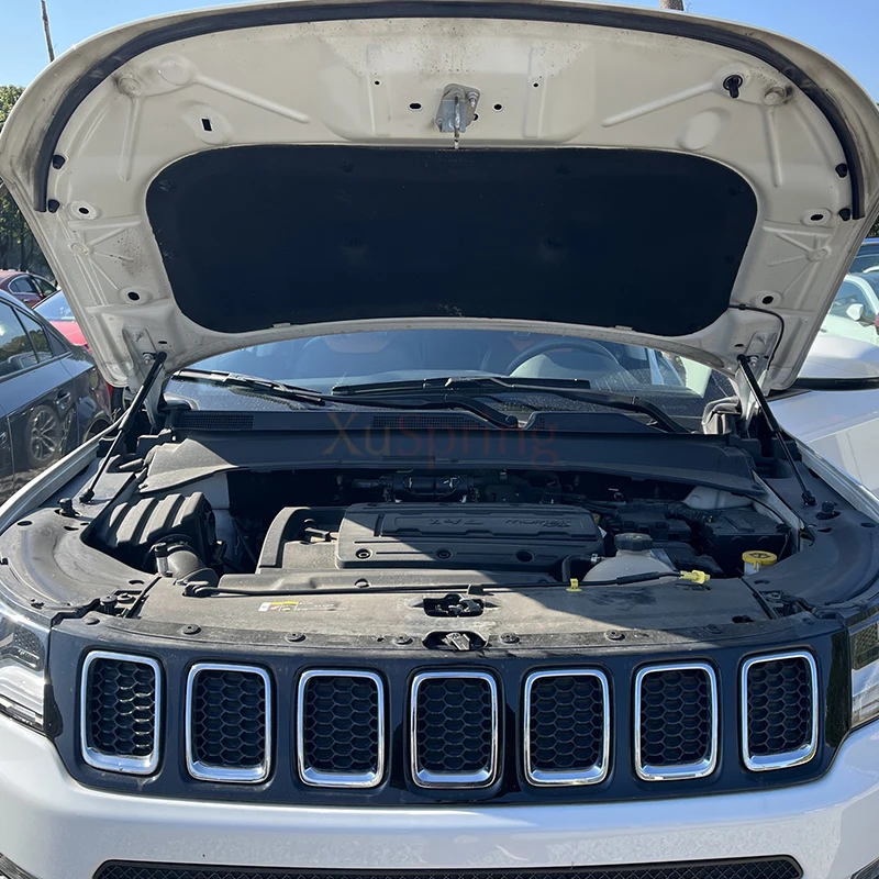 Auto cofano anteriore idraulico asta di sollevamento molla a Gas ammortizzatore barre del puntone staffa Styling per Jeep Compass 2017 2018 2019