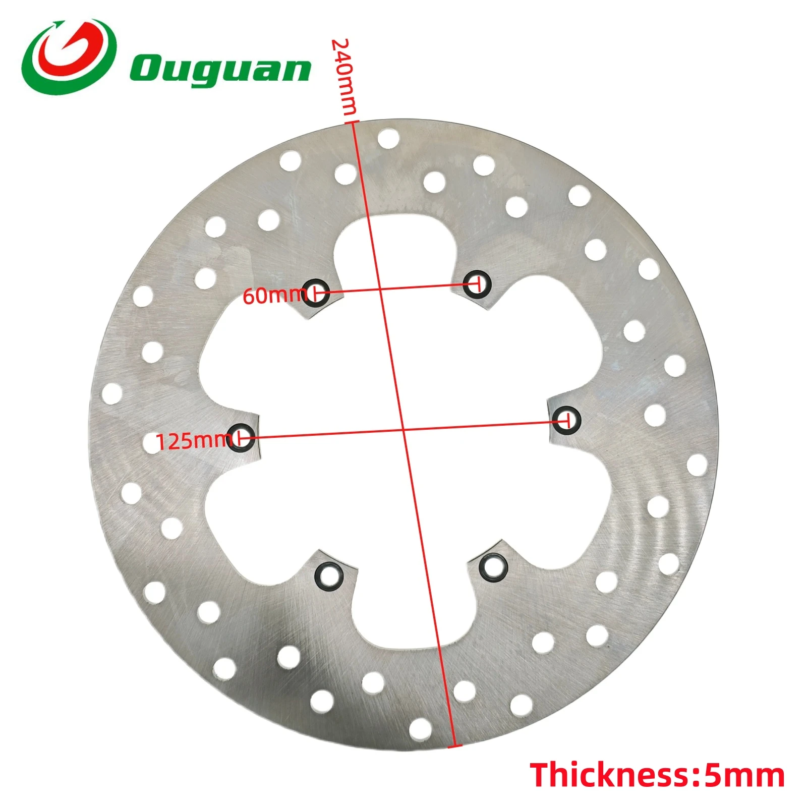 ouguan 240mm For BMW F650GS F650ST F650 GS ST F 650GS 650ST 650cc 1993-2007 Motorcycle Rear Brake Disc Rotor