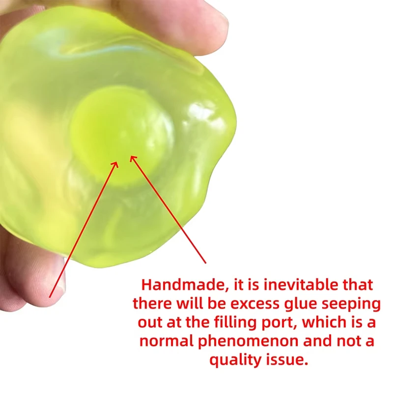 Transparent Squeeze Ball Motorcycle Ornament Anti‑Stress Fidget Toy Universal Scooter Handlebar Rearview Mirror Hanging image 5