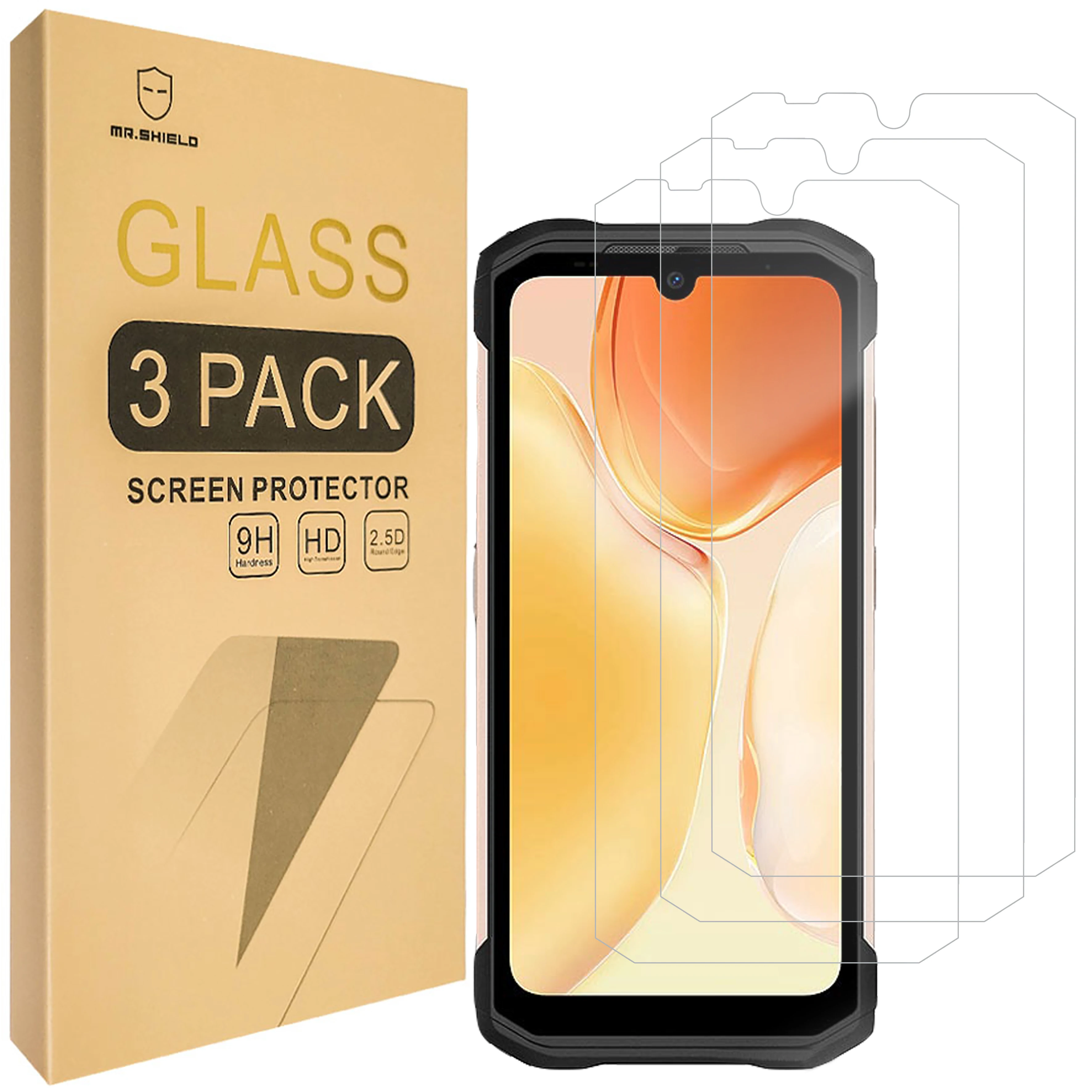 Mr.Shield [3-Pack] Screen Protector For Doogee S99 [Tempered Glass]