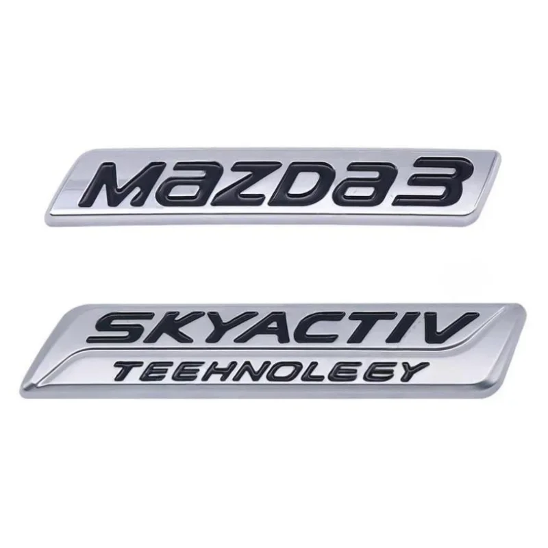 

ABS 3D боковая эмблема кузова автомобиля, значок багажника для Mazda 3, SKYACTIV, наклейка на крыло автомобиля, модифицированные аксессуары