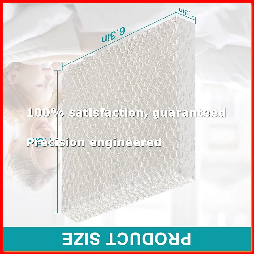 

HFT600 Humidifier Wick Filter Replacement for HFT600 Compatible with HEV615 HEV620 HEV615 W, HEV620, HEV620B, 6Pack-ROWI