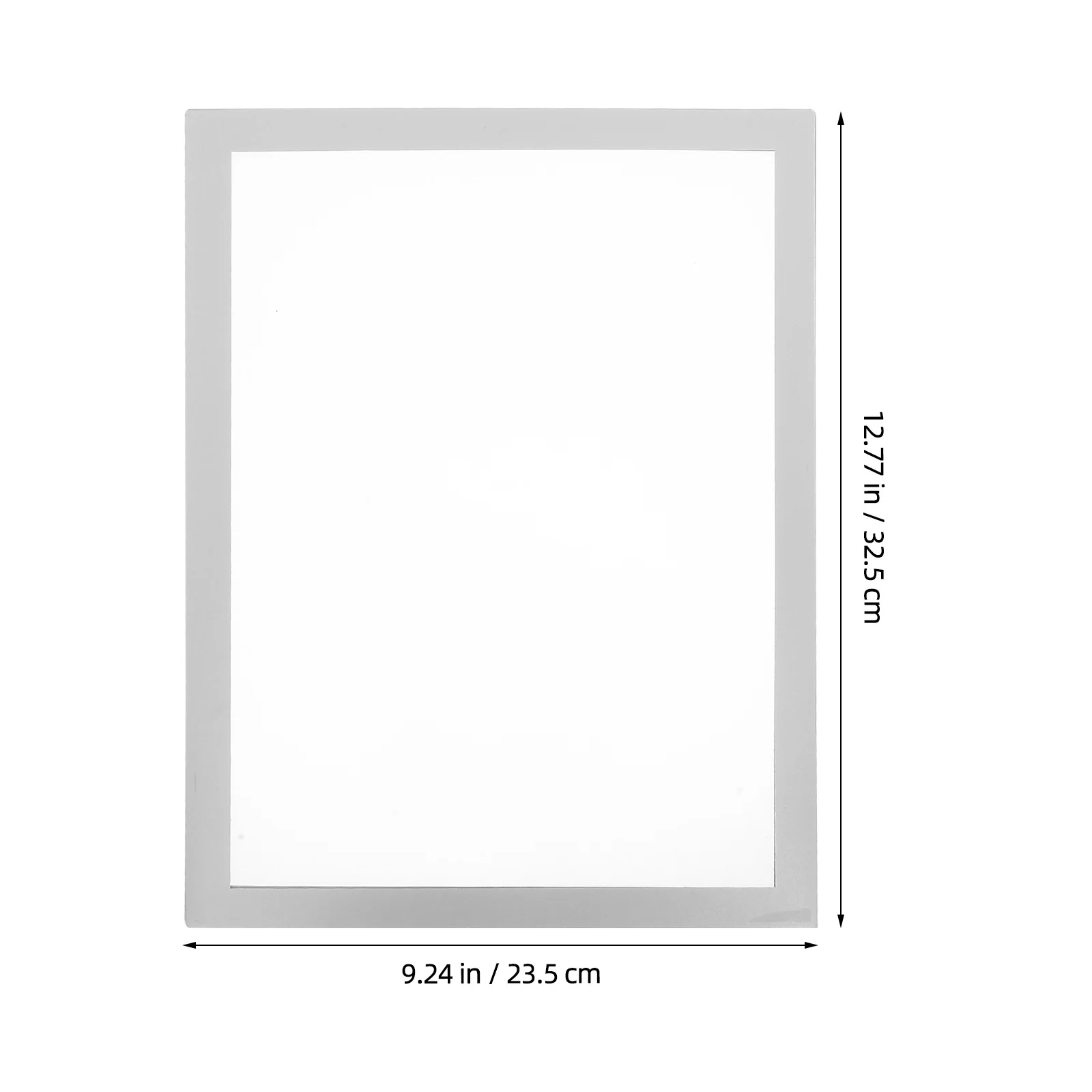 A4 doppelseitige klare Anzeigetafel magnetischer Bilderrahmen für Kühlschrank kein Stanzen Posterhalter transparente Wand