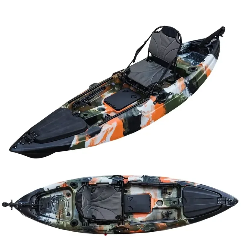 Rodster Angler for Sale Fishing Surfing Cruising Rotomolded LLDPE Plastic Paddle Fish Rowing Boats Sit on Top Kayak