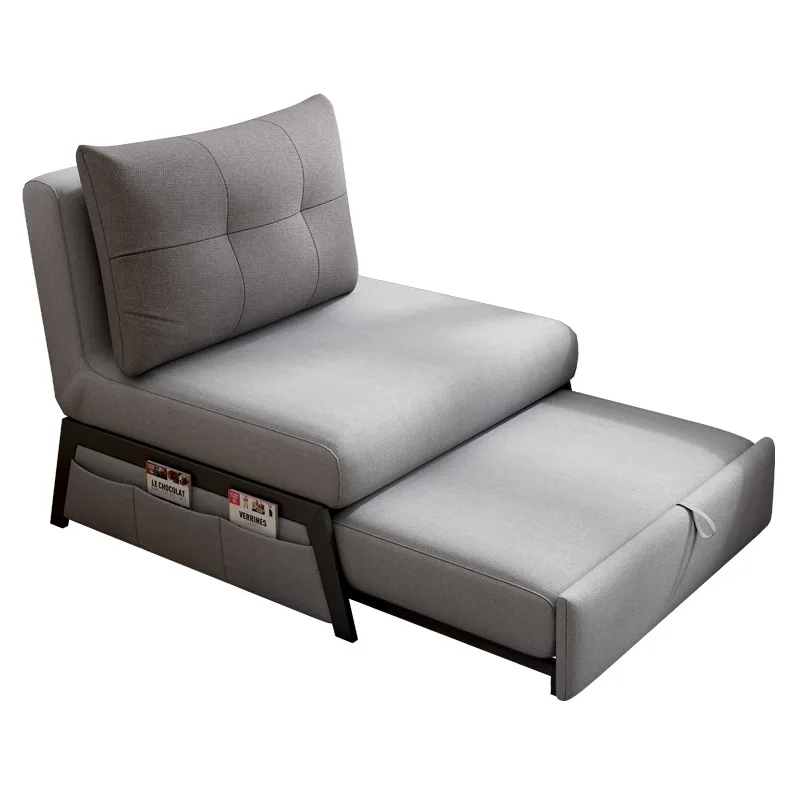 

#Folding Corner Convertible Living Room Transformer Fabric Single Sofa Bed