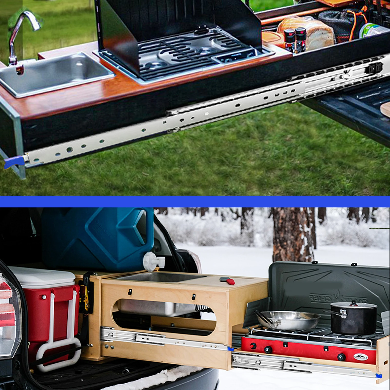 

Прочные направляющие для выдвижных ящиков с боковым креплением, устойчивые к ржавчине, профессиональные промышленные направляющие для ящиков, для автодомов, грузовиков, механических шкафов