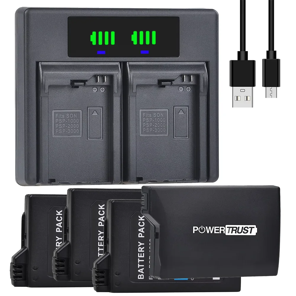 Batería de alta capacidad de 3,6 V para Sony PSP 1000(1001/1002/1003/1004/1005/1006/1007/1008/1010) PSP-280/PSP Fat Console Videojuegos