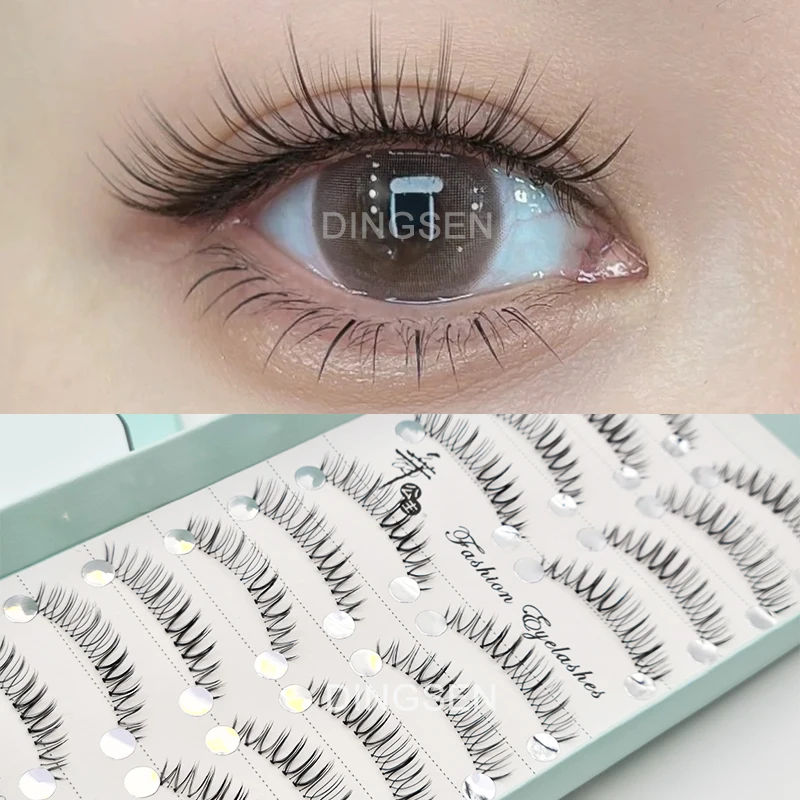 10 Paar neue Manga Cosmetics Wimpern Wimpern Koreanisches Make-up Beste falsche Wimpern 3D-Nerzwimpern Cosplay Soft Blush – Detail 2