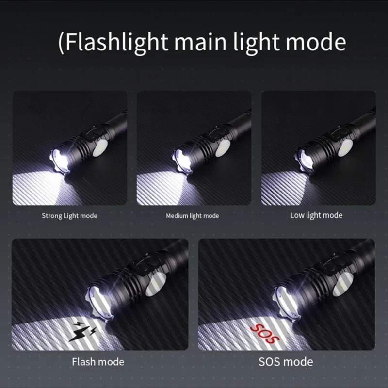 N84R Portable Rechargeable RGB Work Light Emergency Flashlight Multi-Function