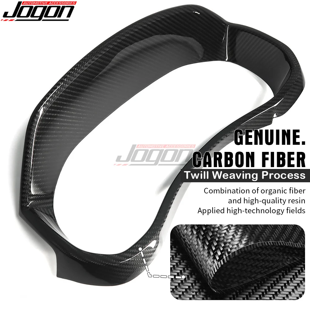 Carbon Fiber Accessories For Dodge Ram 1500 TRX Off-Road 2019-2023 Car Instrument Display Speedometer Cluster Cove Trim Sticker