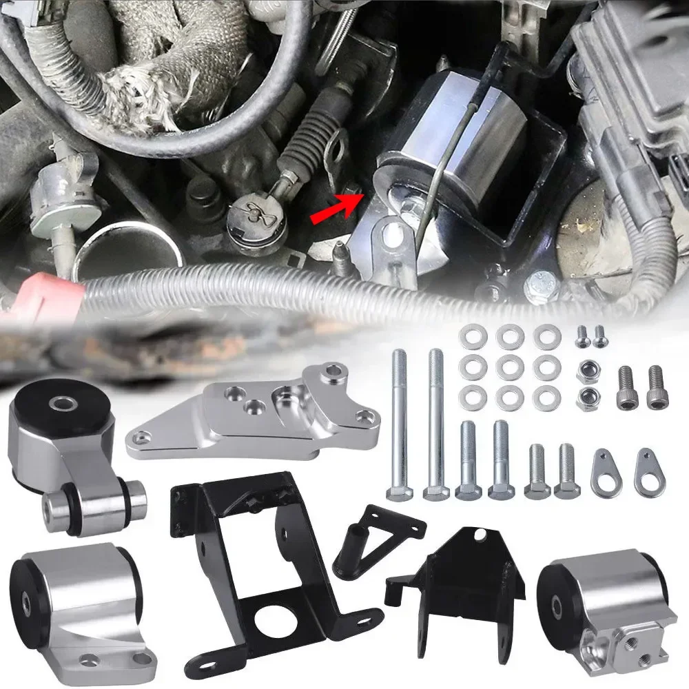 

Car Engine Swap Mount Kit Aluminium Car Engine Motor Mounts Bracket Kit For Honda Civic SI 70A 2006-2011 Modified Accessories