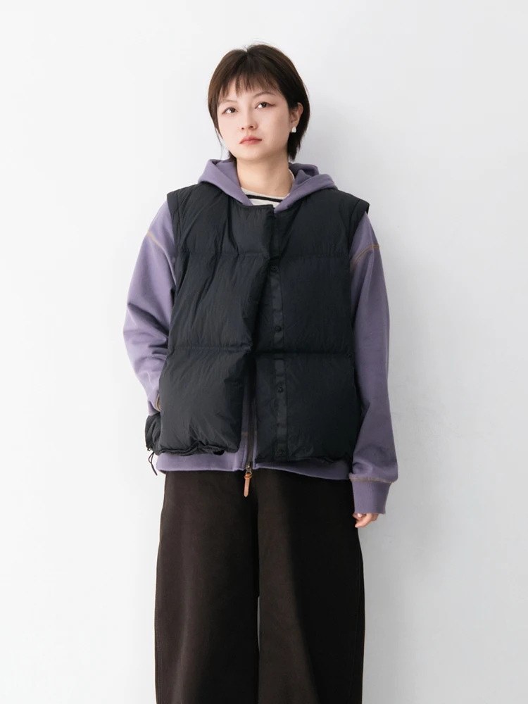 

Водонепроницаемый новый утепленный пуховый жилет National Stand 90 Du для женщин: теплый, легкий, мягкий, с комбинированным дизайном