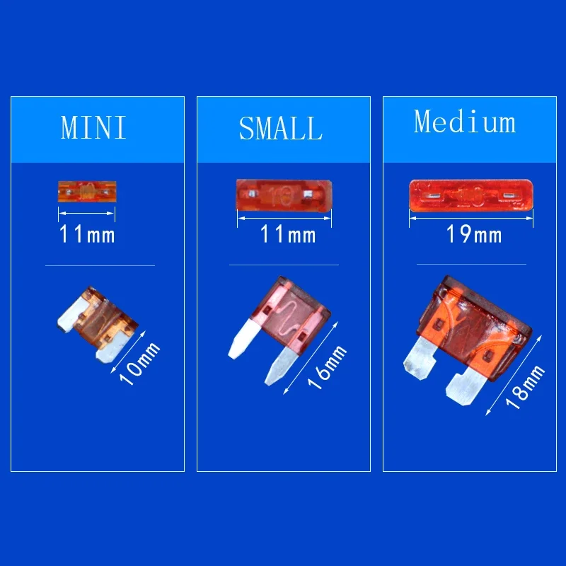 1 piece 12v mini small middle m2 size connector car fuse holder add-a-circuit tap adapter micro mini standard atm blade fuse