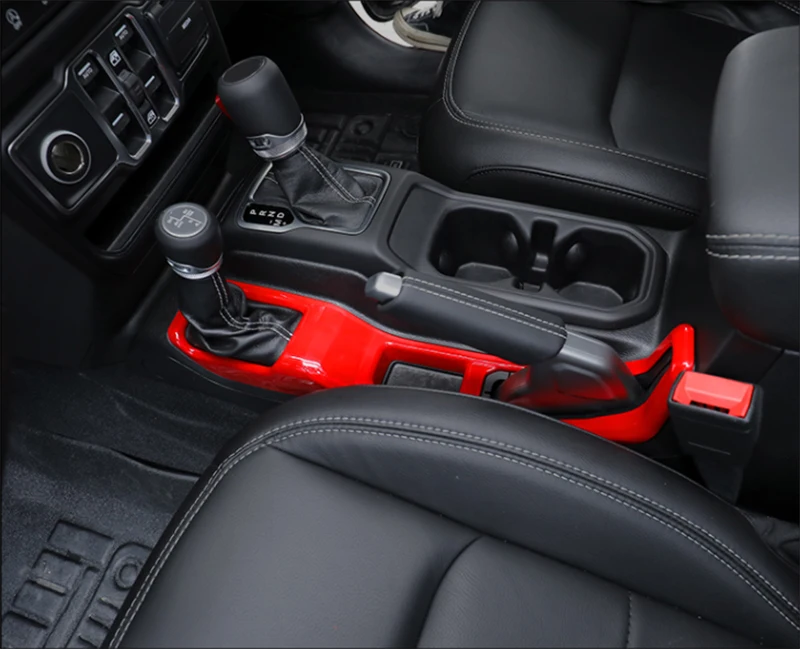 Handbrake Panel Decorative Sticker Suitable for Jeep Wrangler 2018 2019 2020 2021 2022 Modified Gear Water Cup Panel