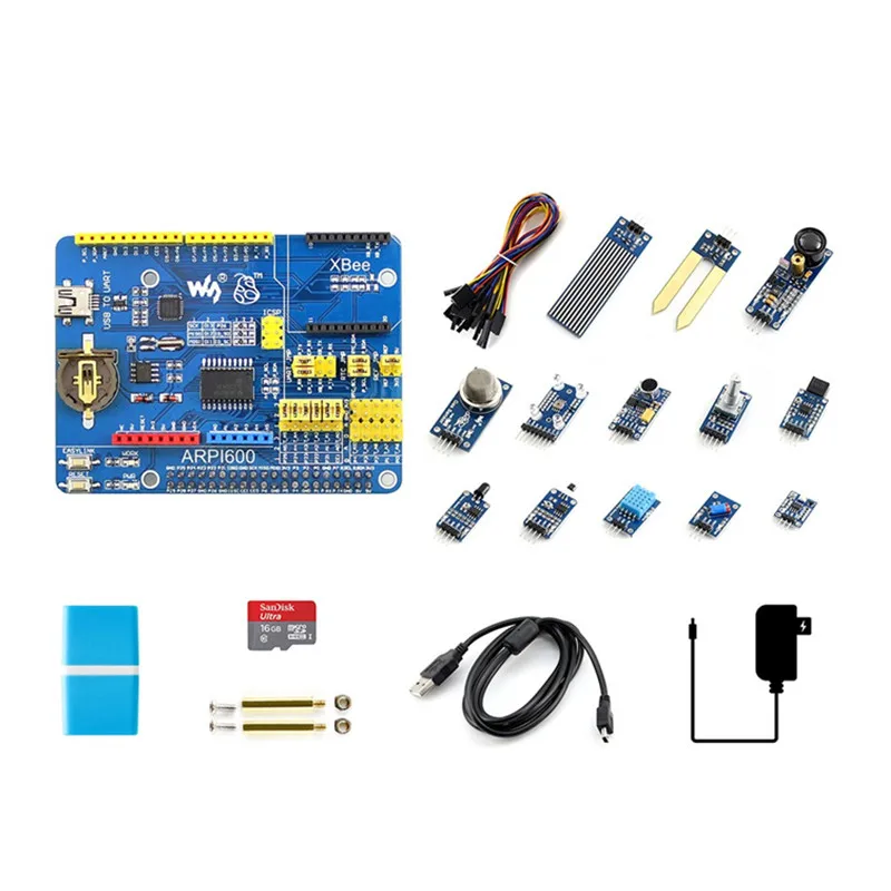 13 Sensor Module Kits ARPI600 Board Learning Materials Raspberry Pi 4B/3B +