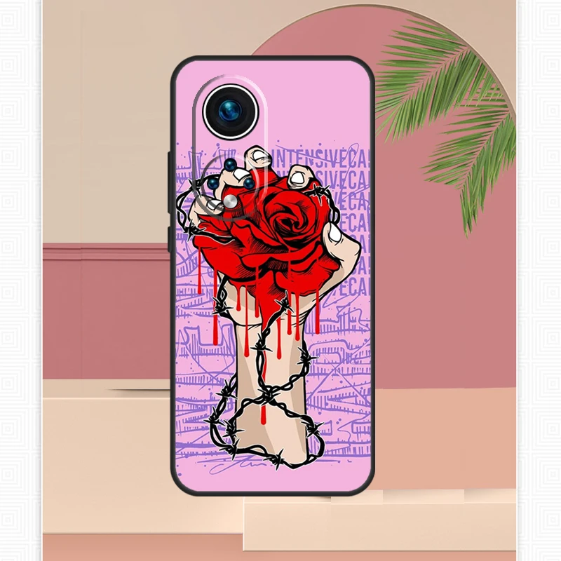 حافظة يد دموية لهاتف Honor Magic 5 6 7 8 Pro Honor X9c X9b X9a X8b X8a X8c 50 70 90 400 200 Lite Cover