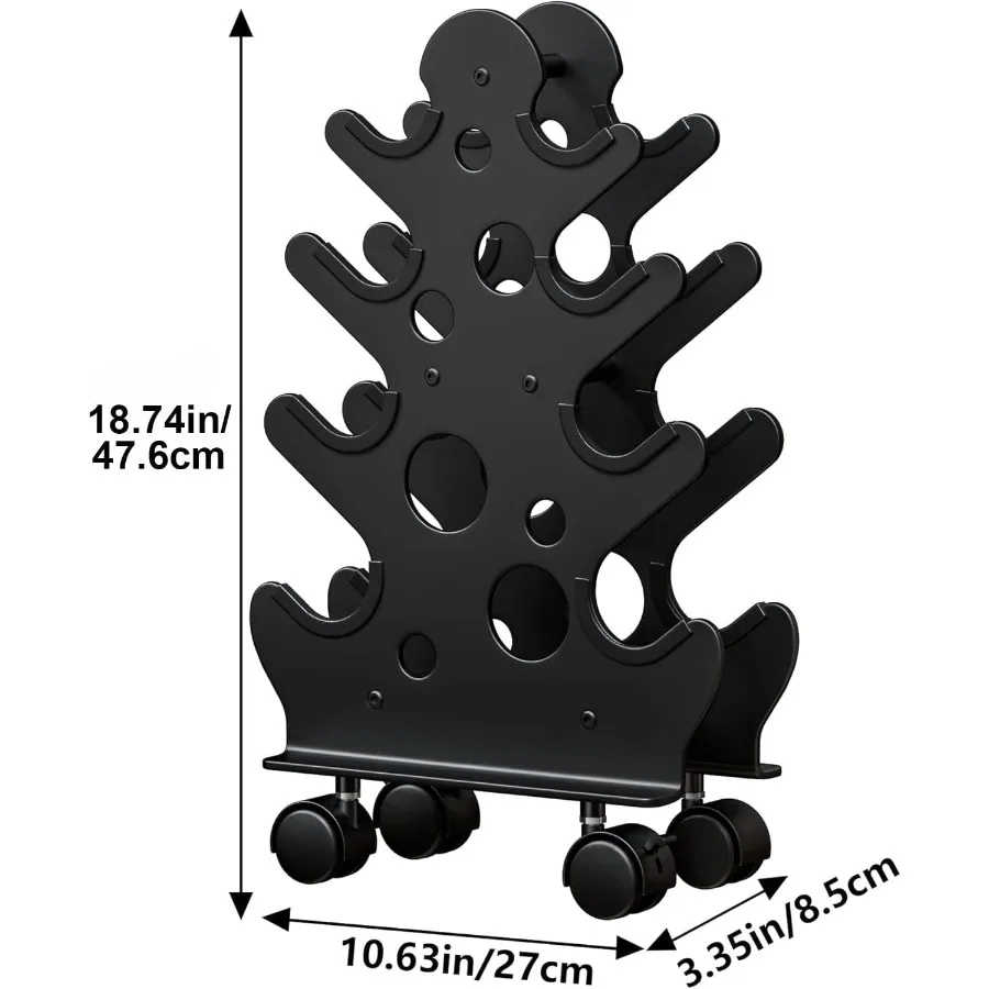 حامل رف الدمبل فقط الدمبل غير متضمن رف تخزين الدمبل الموفر للمساحة مع أو بدون عجلات لصالة الألعاب الرياضية المنزلية الفعالة