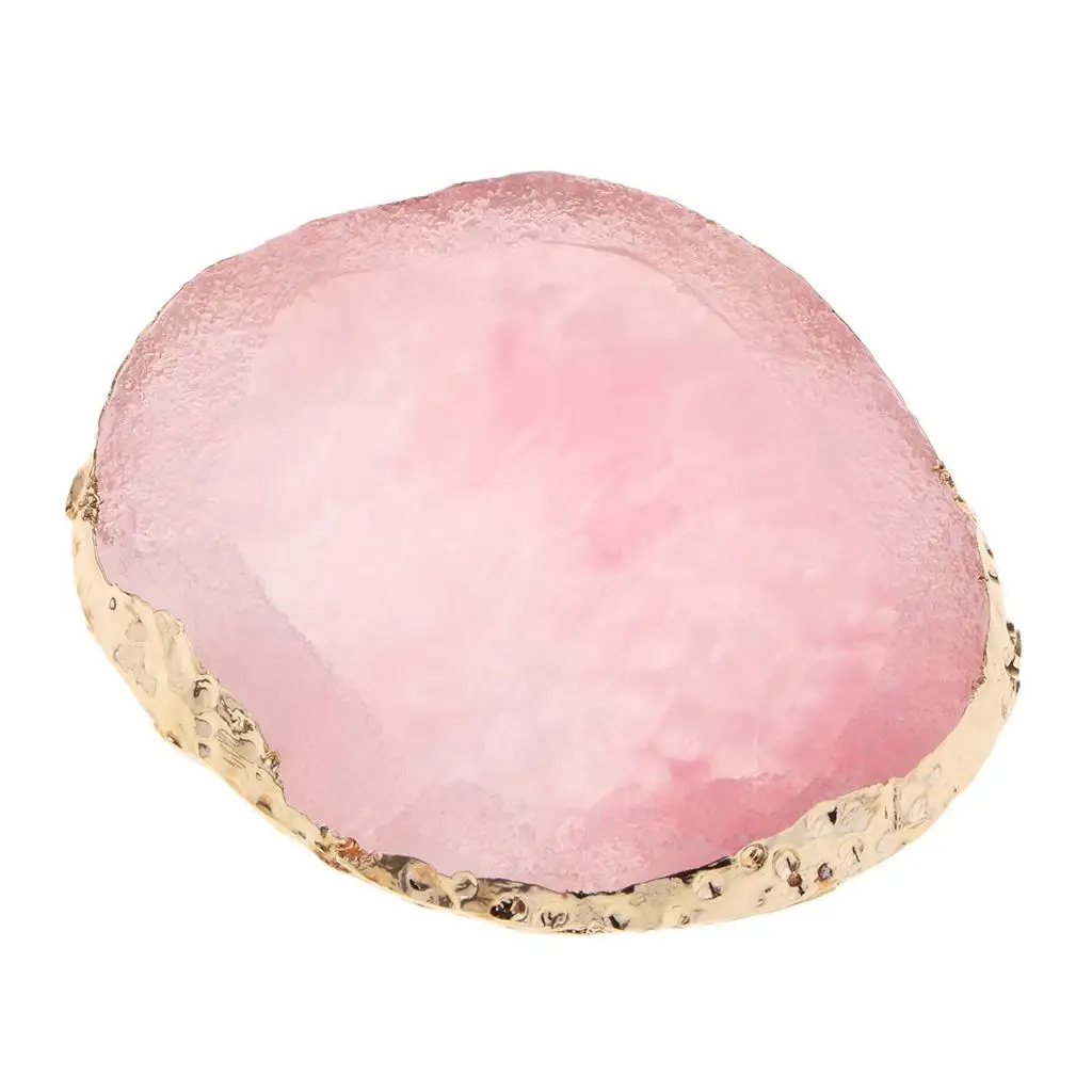 Resin Agate Style Nail Art Palette Color Mixing Plate Decorative Cosmetics Pad for Salon and Home