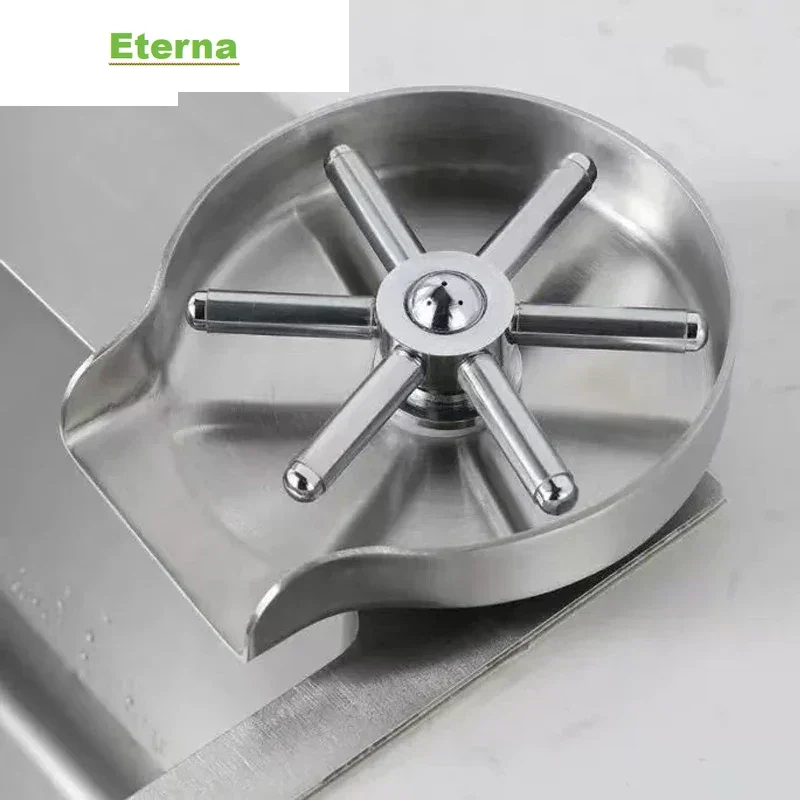 High Pressure Glass Cup Bottle Washer Cleaner For Beer Bar Glass Rinser Stainless Steel Glass Rinser Kitchen Sink Accessories