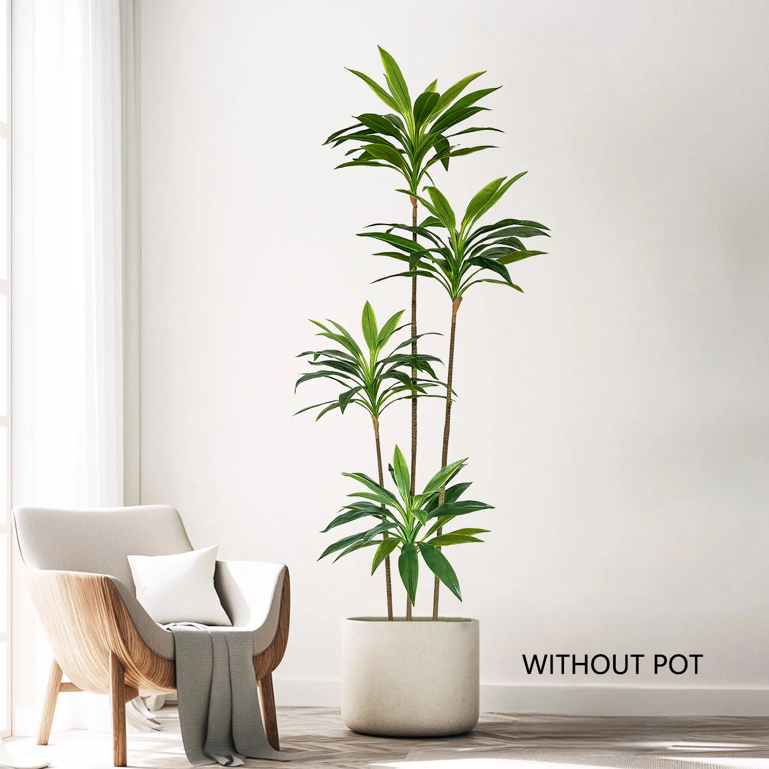 50-230CM Artificial Green Dracaena Tree plant fake plant indoor ornament realistic faux plant tree for home garden room Decor