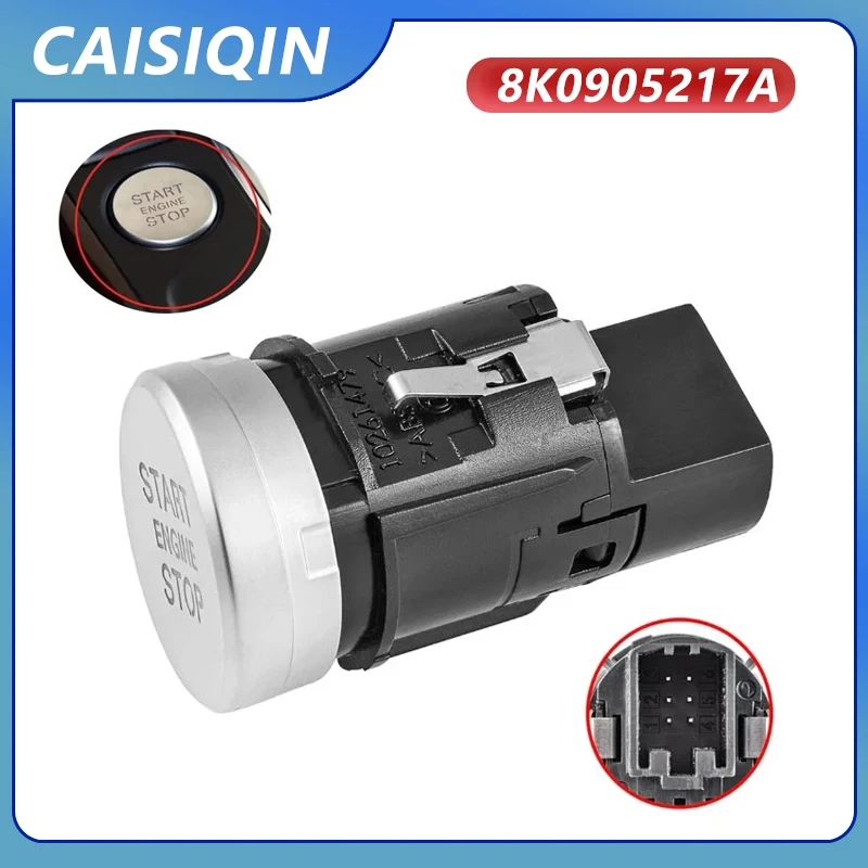 1pcs Automobile One-Button Start Switch Key Ignition Start-Stop Switch 8K0905217A 8K0 905 217A For Audi A4 B8 Q5