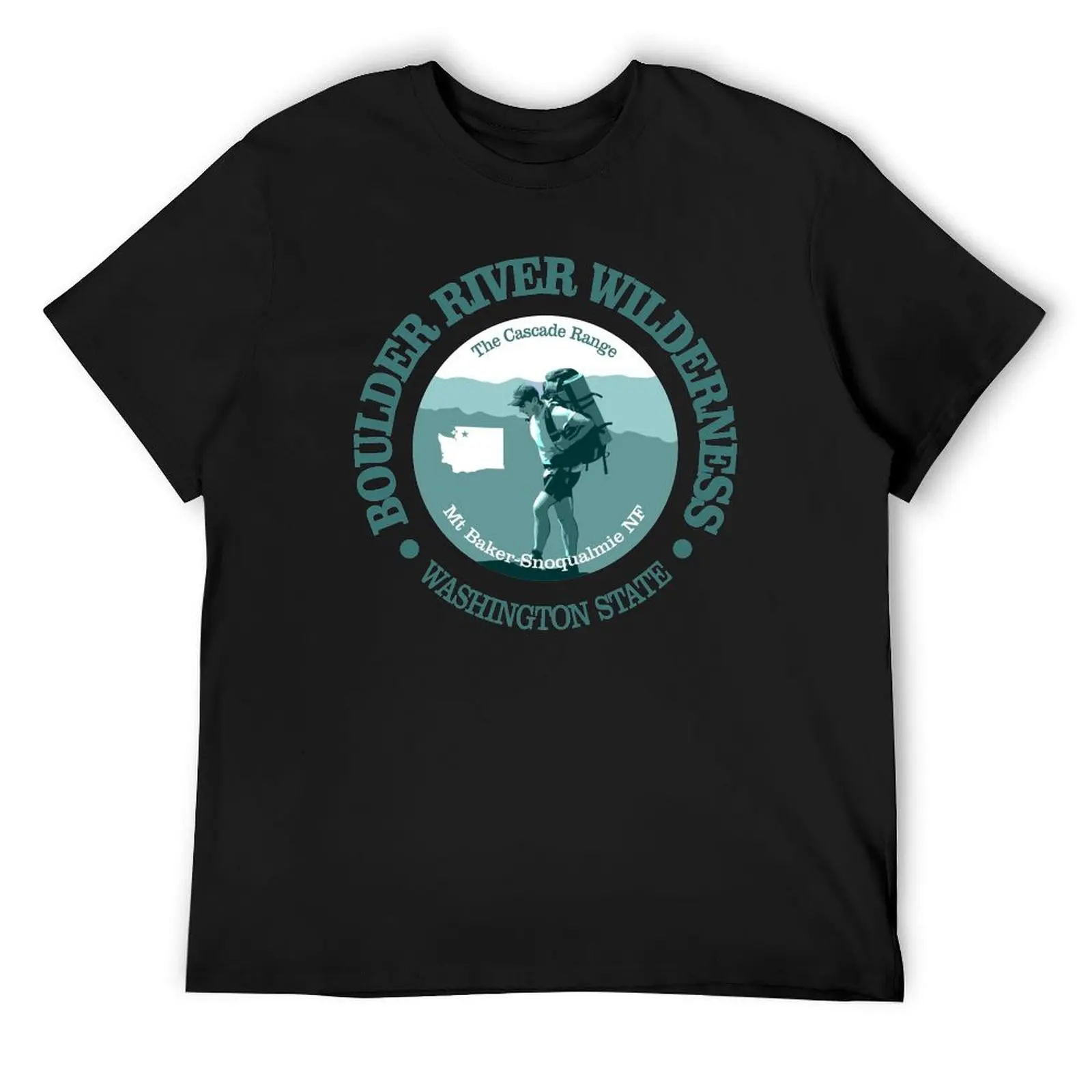 Boulder River Wilderness (T) T-Shirt anime figures man t shirt mens vintage t shirts