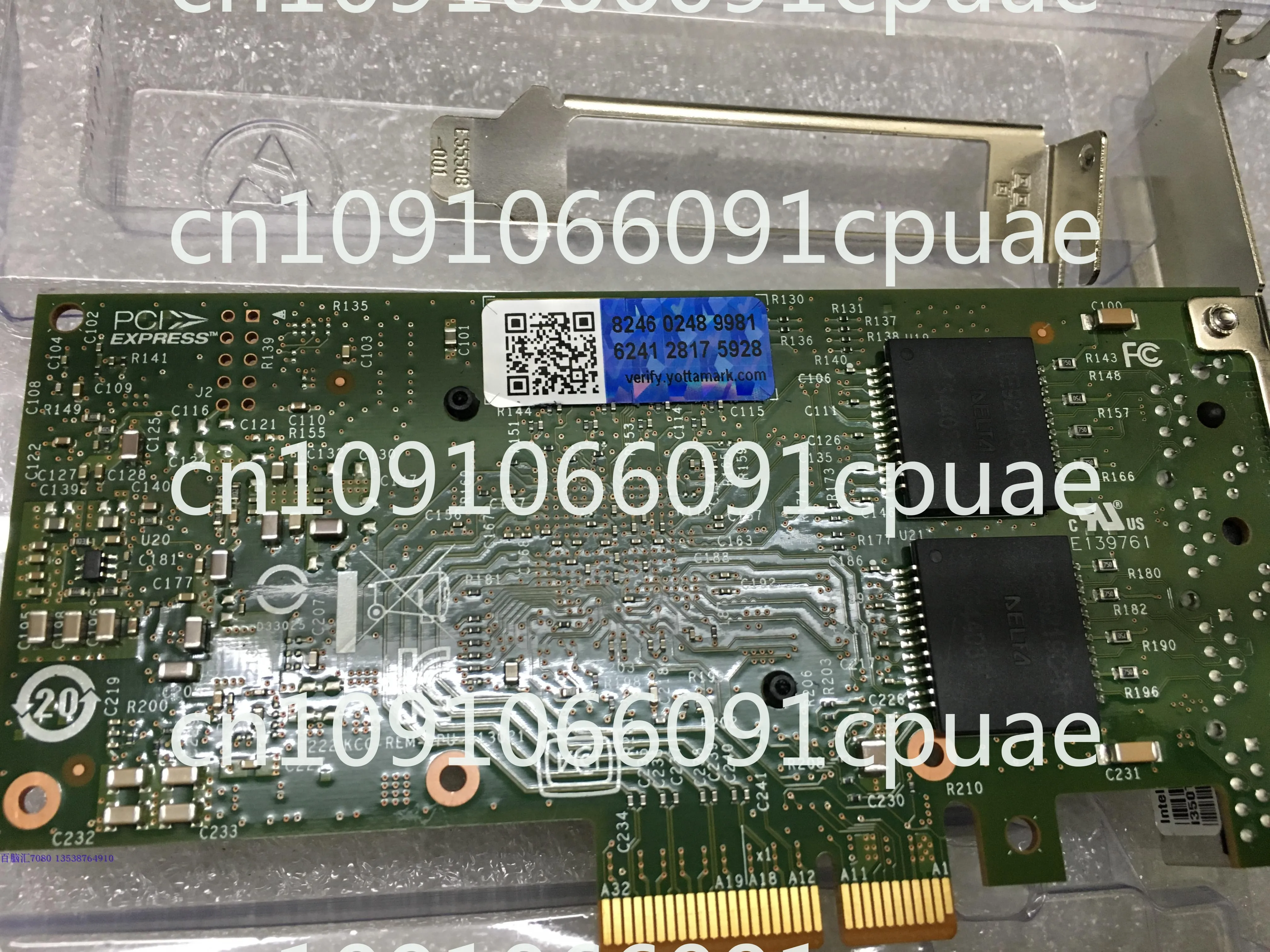 I350-T4/I350-T2 4 Port Gigabit Network Interface Card with Anti-counterfeiting QR Code Mark, Synology