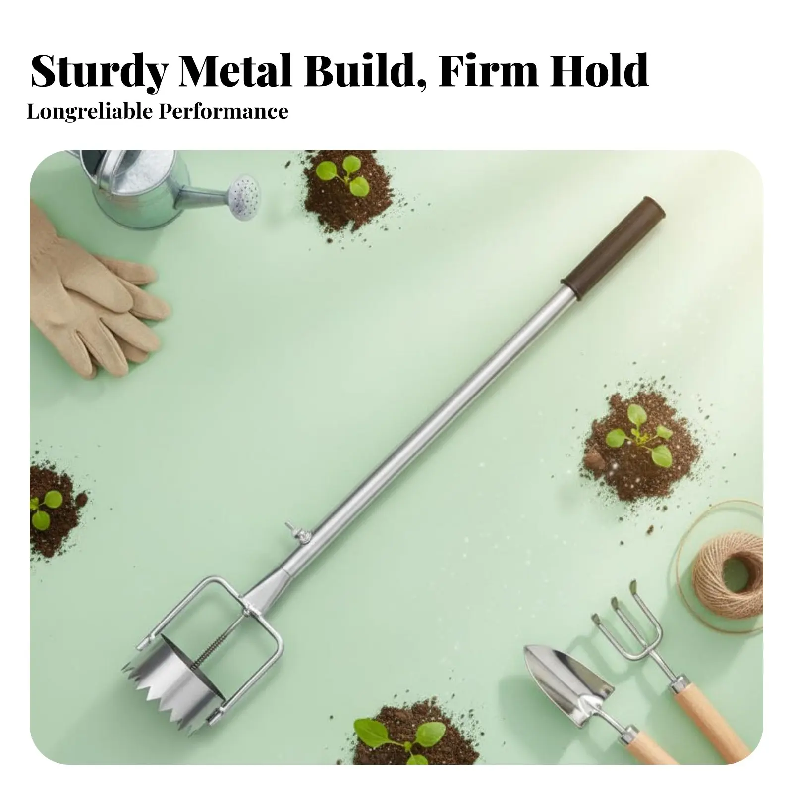 Mulch Film Hole Puncher Labor-Saving Ground Cover Hole Cutter Agricultural Tool Long-Lasting Planting Implement Serrated Border