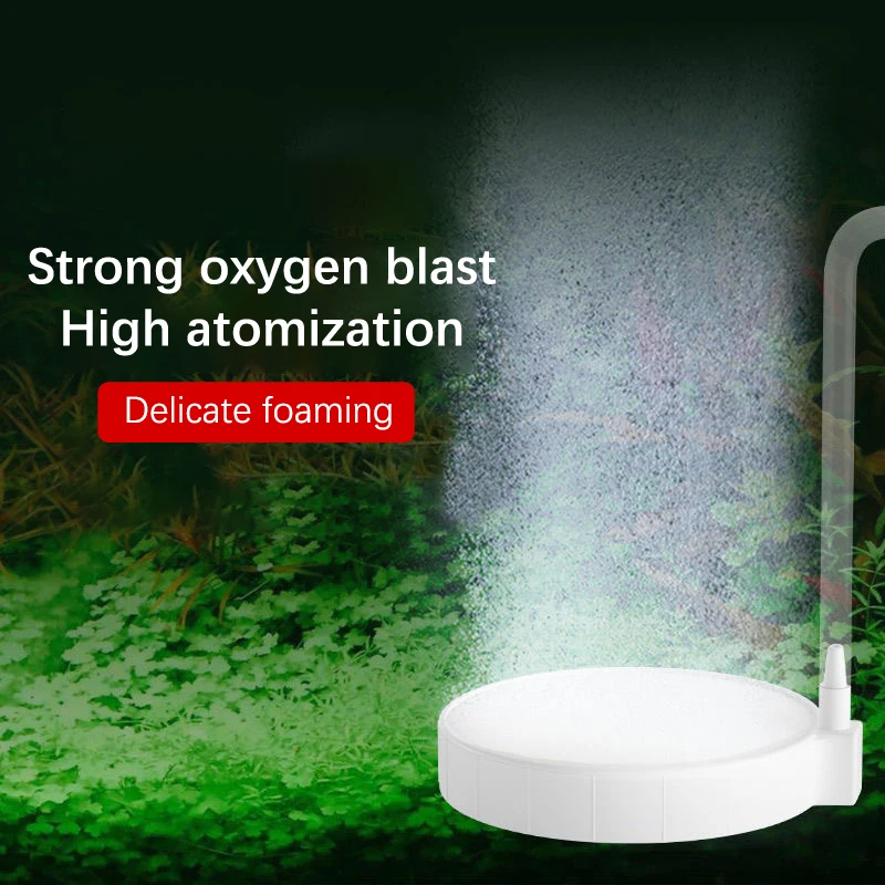 Pump Hydroponic Oxygen Diffuser Supply Accessories Fish Tank Aquarium Round Silent Nano Air Stone Oxygen Aerator Air Bubble Pond