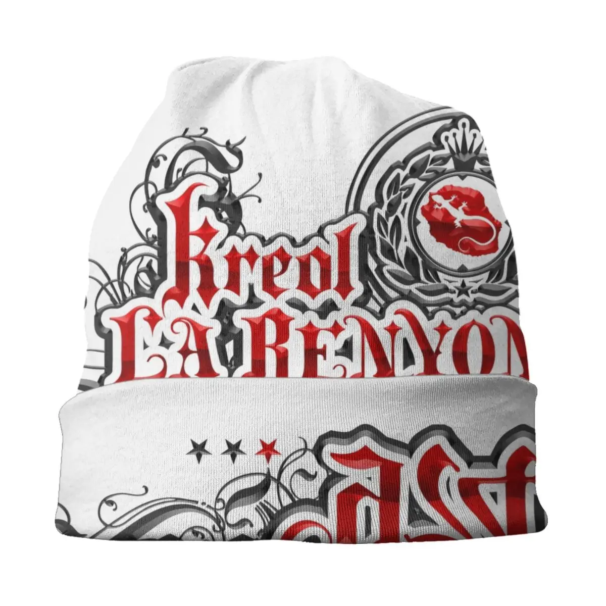 Kreol La Renyon 974 Style Skullies Beanies Caps Streetwear Winter Warm Knit Hat Adult Unisex Indian Ocean Island Bonnet Hats