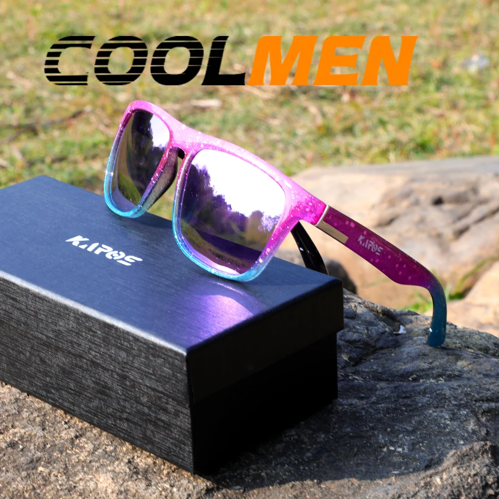 

COOLMEN Outdoor Sunclasses for Men Polarized FishingTravel TAC Light Weight Sun Glasses Women Eyewear Accessory YZ2020 With Box
