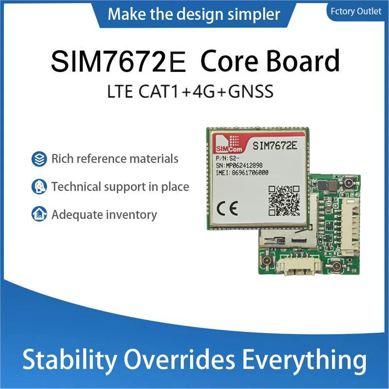 

SIMcom Φ Core Board, поддержка данных и GNSS без голосового управления.