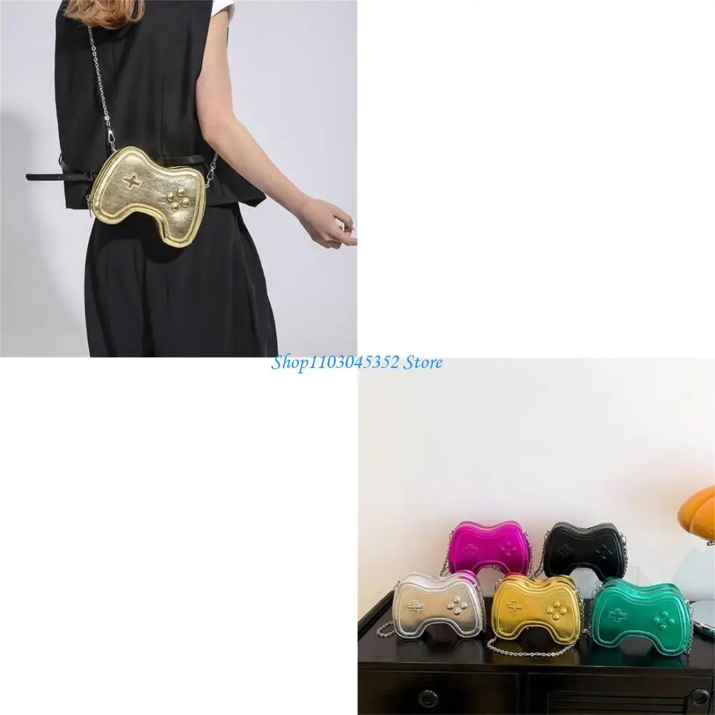 حقائب كروسبودي حقائب يد بسلسلة من البولي يوريثان حقائب كتف صغيرة للفتيات والنساء تحمل محفظة على شكل لوحة ألعاب حقيبة عصرية #1