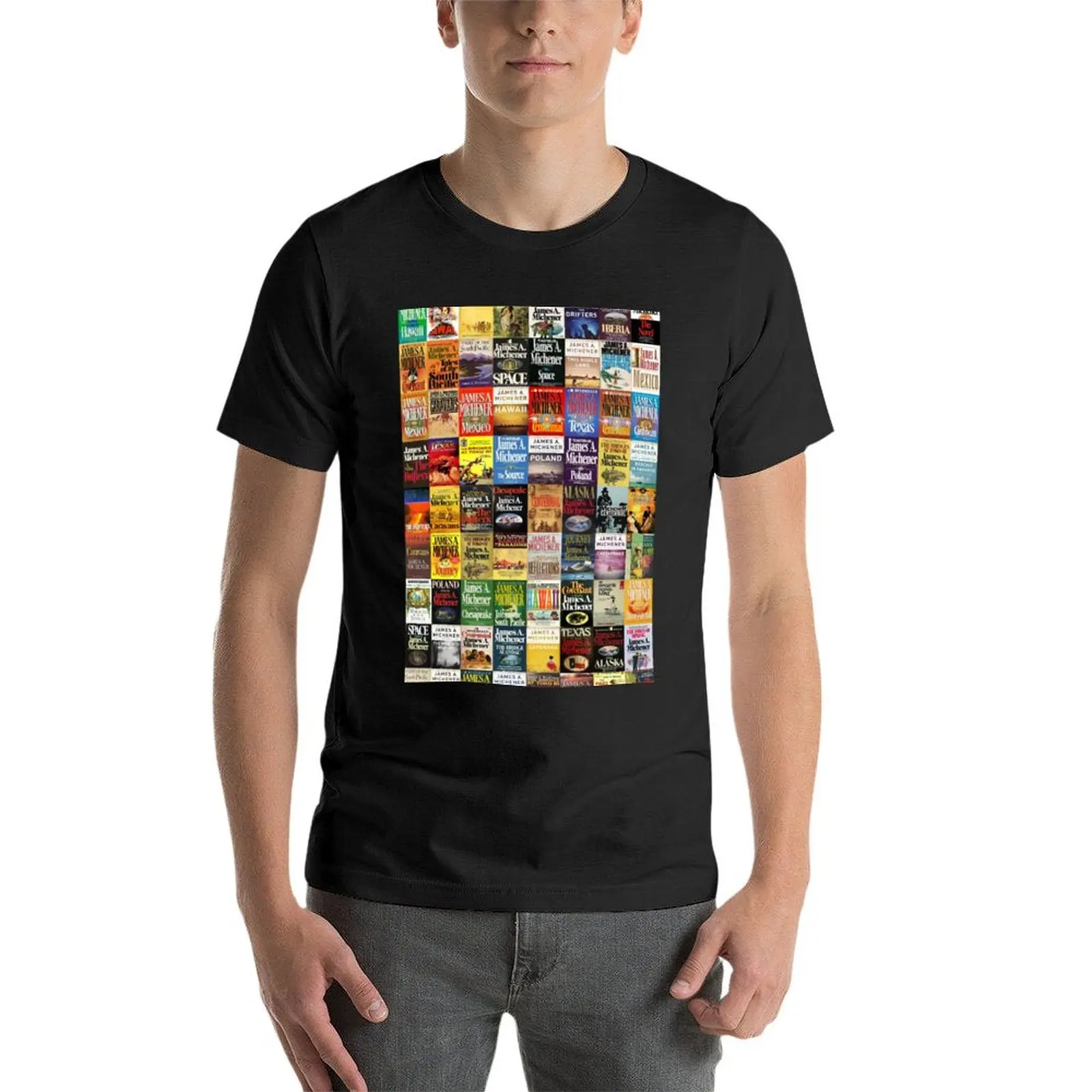 James Michael Bücher T-Shirt Grafiken koreanische Mode Schwergewichte süße Tops einfache T-Shirts Männer