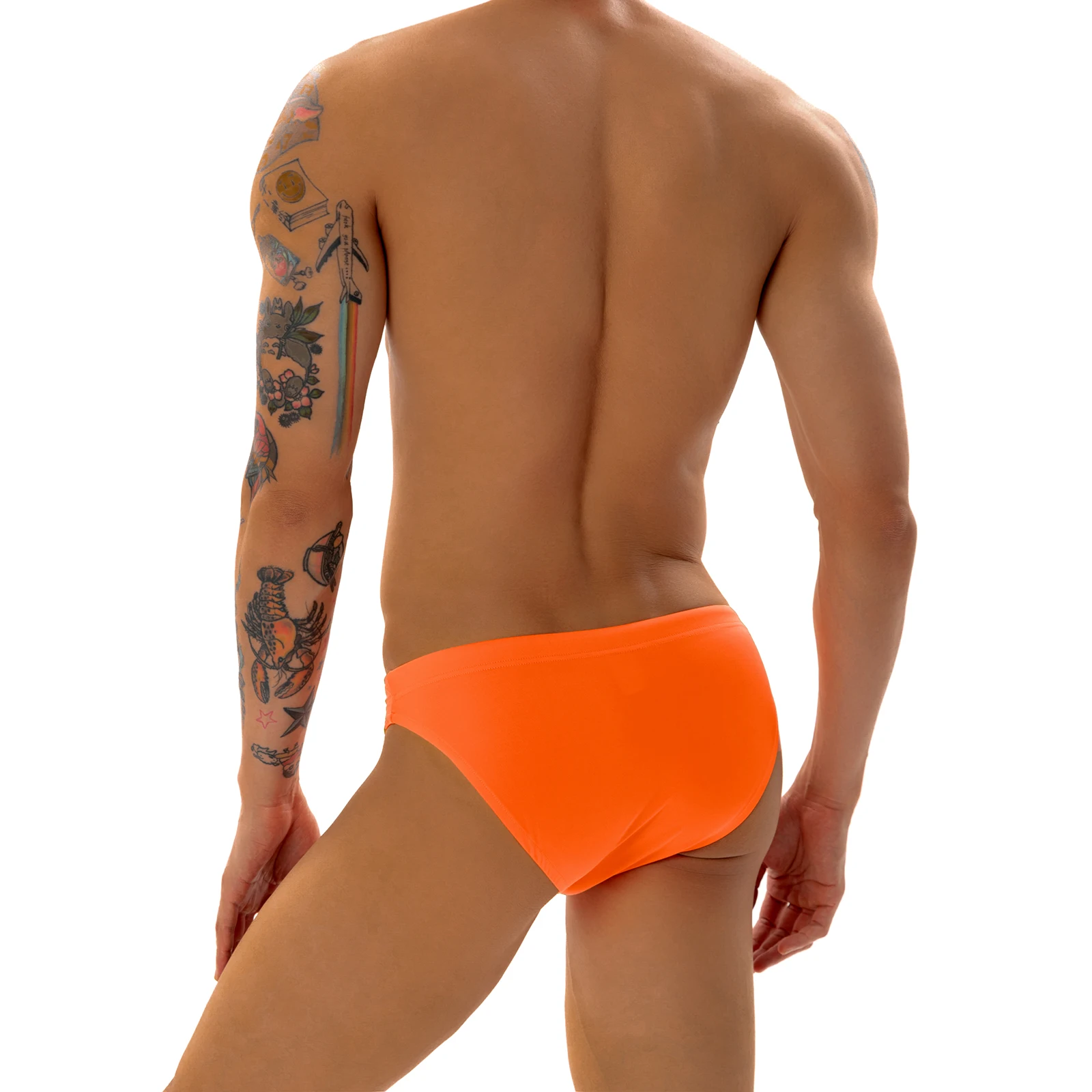 CLEVER-MENMODE Sexy Bademode für Männer Neue Sommer Badeanzug Strand Bad Briefs Mode Krawatten Badehose Surf Shorts Sunga Bikini