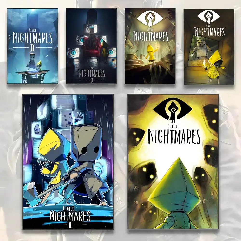 Horror Puzzle Game L-Little Nightmares Painting Calligraphy Modern Canvas Wall Art Prints for Living Room Decor | Wall Decals
