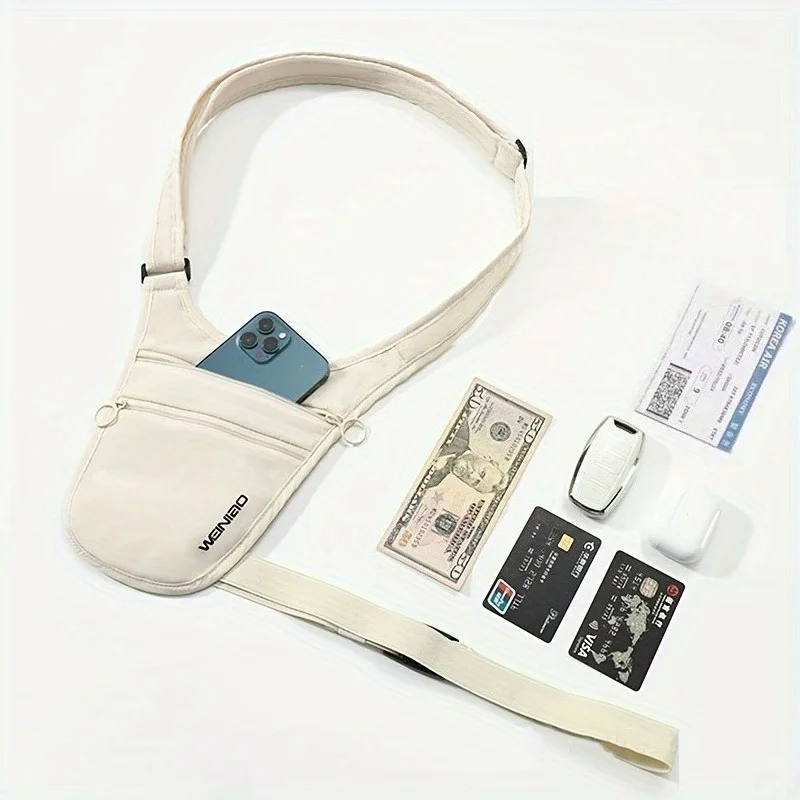 Travel Anti-Theft Waist Bag, Can Store Passport ID Money Credit Card Crossbody Small Bag, Outdoor Sports Running Belt Bag
