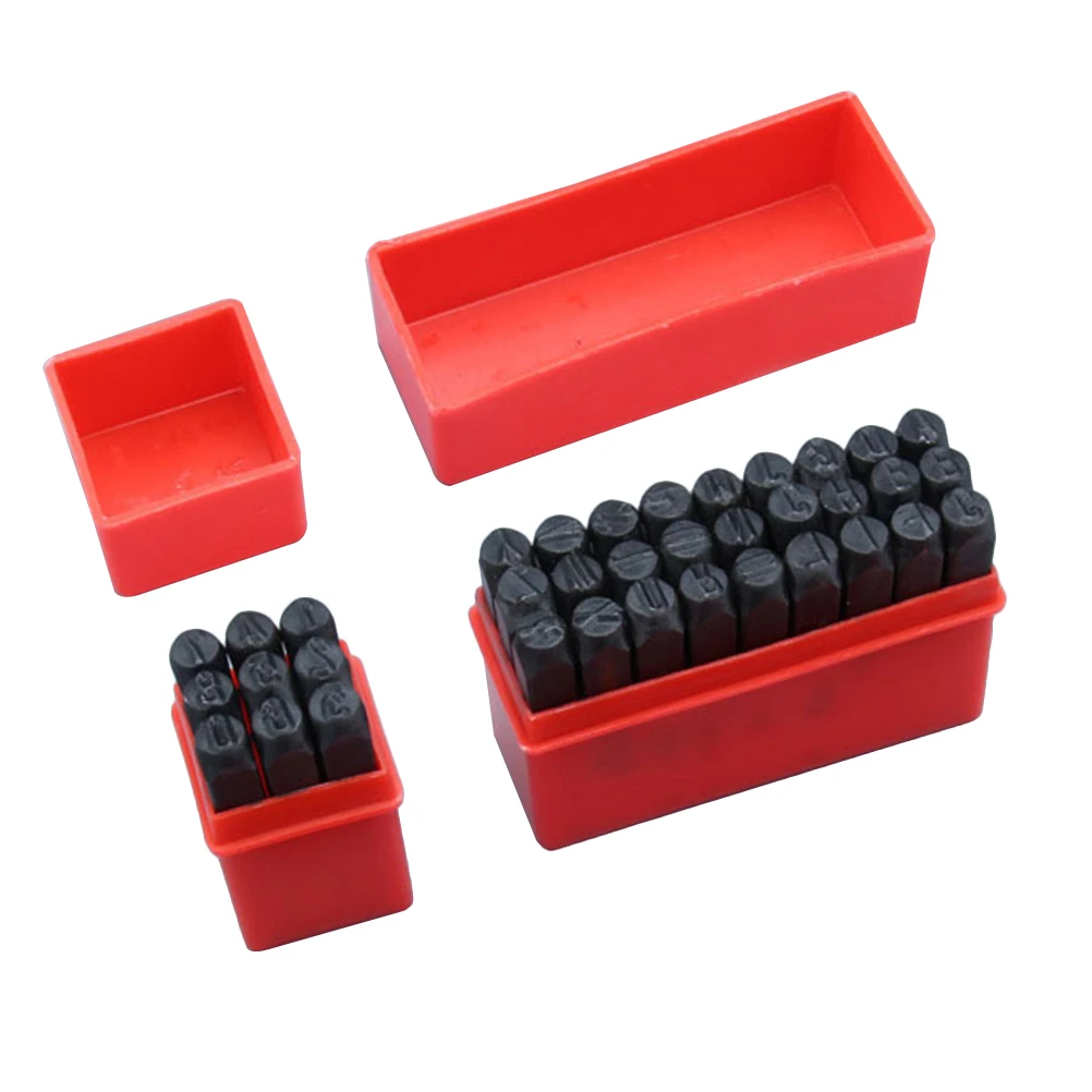 

36 pcs Letter Stamp Tool Carbon Steel Punch Set Letter Number Stamp Tool for Craft Jewelry Making Accessories