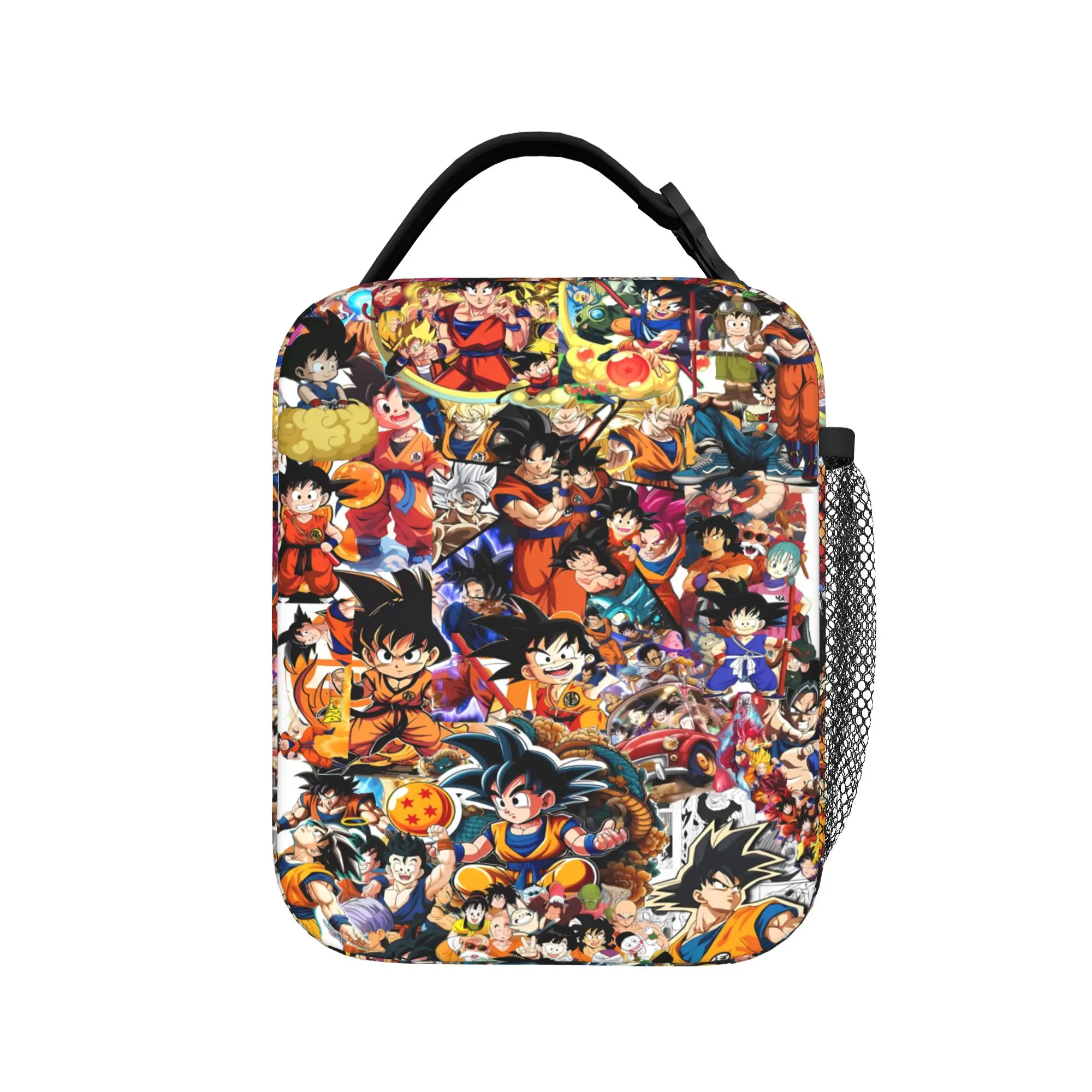 Dragons Ball Anime Song Goku Lunch Bag Office Portable Thermal Tote Handbags For Girl Boy  Oxford Back To School Cooler Bag